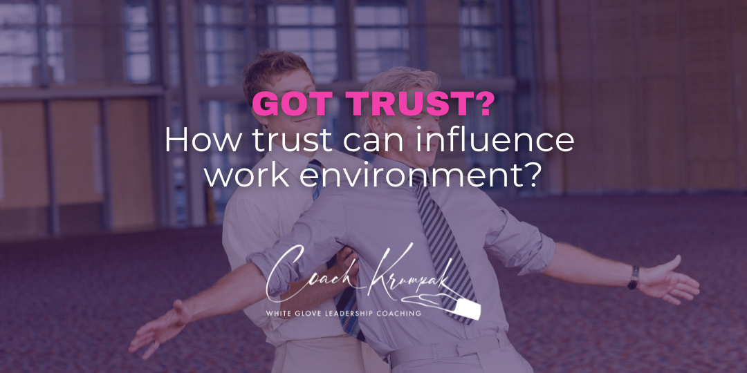 Got Trust? How Trust Can Influence Work Environment?