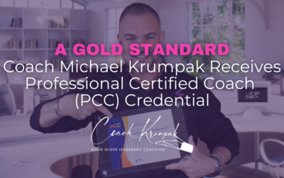 Coach Michael Krumpak Receives Professional Certified Coach (PCC) Credential